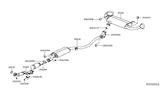 Diagram for 2016 Nissan Murano Exhaust Pipe - 20010-5AF1A