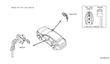 Diagram for 2017 Nissan Murano Door Lock Cylinder - 80601-3TA0A