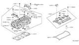 Diagram for 2017 Nissan Murano Cylinder Head - 11040-3KY0A