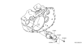 Diagram for 2017 Nissan Murano Starter Motor - 23300-3KY0B