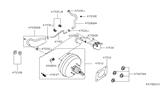 Diagram for 2015 Nissan Pathfinder Brake Booster Vacuum Hose - 47401-3JA0A