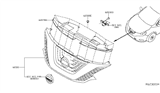 Diagram for 2016 Nissan Murano Grille - 62310-5AA0B