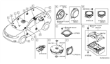 Diagram for 2018 Nissan Rogue Sport Car Speakers - 28155-4GA0A