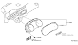 Diagram for 2017 Nissan Murano Speedometer - 24810-5AA1B