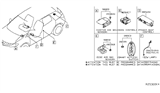 Diagram for 2016 Nissan Murano Air Bag Control Module - 98820-5AD9B