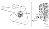 Diagram for Nissan Pathfinder Drive Belt - 11920-3KY0A