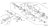 Diagram for Nissan Armada Axle Shaft - 39600-1LA0C