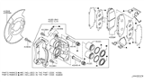 Diagram for 2011 Nissan Titan Brake Caliper Repair Kit - 41121-ZC60A