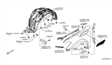 Diagram for Nissan Armada Wheelhouse - 66895-1ZR0A