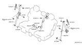 Diagram for 2020 Nissan Armada Seat Belt - 88845-5ZW0C