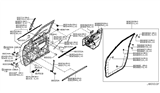 Diagram for 2018 Nissan Armada Door Hinge - 80401-JK00A