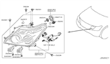 Diagram for 2019 Nissan Armada Headlight - 26060-5ZW0A