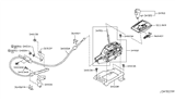 Diagram for Nissan Armada Automatic Transmission Shifter - 34901-1LA1B