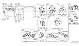 Diagram for 2018 Nissan Armada Wiper Switch - 251B2-6JD0A