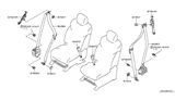 Diagram for Nissan Armada Seat Belt - 86885-1V90A