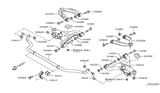 Diagram for 2017 Nissan Armada Control Arm - 54500-1LA0D