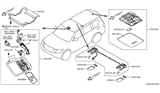 Diagram for 2019 Nissan Armada Dome Light - 26460-6JD0A