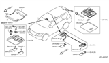 Diagram for 2019 Nissan Armada Dome Light - 26410-1LA0A