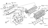 Diagram for Nissan Armada Cylinder Head - 11040-EZ33A