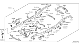 Diagram for Nissan Armada Exhaust Hanger - 50472-1LA0A