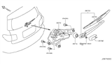 Diagram for 2021 Nissan Armada Wiper Arm - 28780-6GX5A