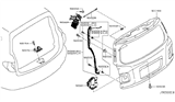 Diagram for 2019 Nissan Armada Door Lock Actuator - 90500-1AA1A