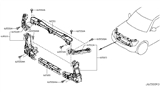 Diagram for 2017 Nissan Armada Radiator Support - 62510-1LA0B