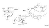 Diagram for 2018 Nissan Armada Sun Visor - 96400-1LA3D