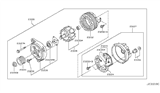 Diagram for Nissan Armada Alternator Pulley - 23150-1LA1A