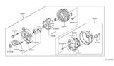 Diagram for 2018 Nissan Armada Alternator Case Kit - 23118-1LA1A