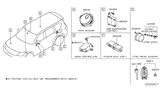 Diagram for 2020 Nissan Armada Car Key - 285E3-1LB5A