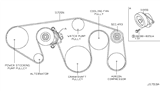 Diagram for Nissan Armada Drive Belt - 11720-1LA0B