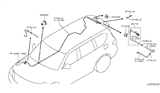 Diagram for 2017 Nissan Armada Windshield Washer Nozzle - 28972-1LA0A