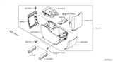 Diagram for Nissan Center Console Base - 969G9-1ZS0B