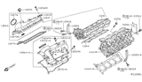 Diagram for Nissan Frontier Valve Cover Gasket - 13270-EA21B