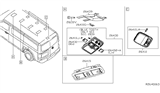 Diagram for Nissan NV Dome Light - 26410-1PA0B