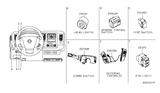 Diagram for 2018 Nissan NV Cruise Control Switch - 25550-9JK0A