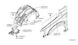 Diagram for Nissan NV Fender - 63100-1PA0A