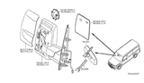 Diagram for 2012 Nissan NV Mirror Actuator - 96367-1PA1E