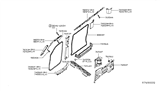 Diagram for 2018 Nissan NV Door Seal - 76923-1PA1A