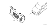 Diagram for 2017 Nissan NV Grille - 62310-1PA0A