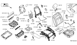 Diagram for 2015 Nissan NV Seat Cover - 87320-9JB4A