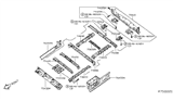 Diagram for 2021 Nissan NV Rear Crossmember - G5430-1PAAA