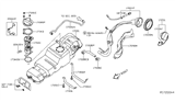 Diagram for 2015 Nissan NV Fuel Tank Strap - 17406-1PA0A