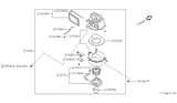 Diagram for 1993 Nissan 240SX Blend Door Actuator - 27730-55S60