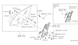 Diagram for 1992 Nissan Stanza Window Crank Handles - 80760-51E00