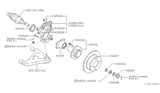 Diagram for Nissan 240SX Wheel Bearing - 43202-35F01