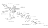 Diagram for Nissan 240SX Wheel Hub - 43202-35F01