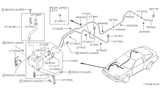 Diagram for 1990 Nissan 240SX Windshield Washer Nozzle - B8930-22B00