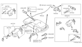 Diagram for 1998 Nissan 240SX Car Key - KEY00-00081